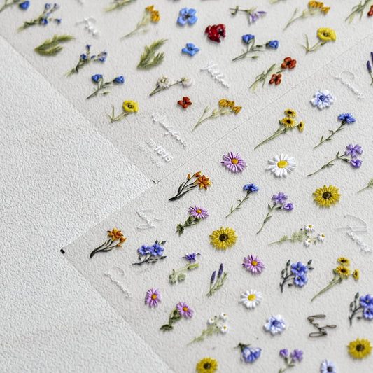 Floral Nail Art Stickers