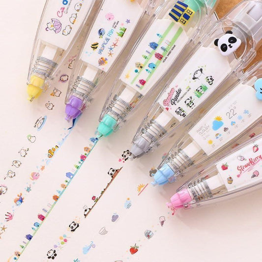 DIY Cute Animals Press Type Decorative Pen
