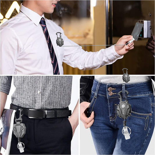 Magnetic Retractable Keychain