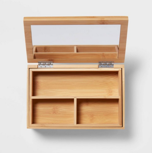 Two Layer Wooden Organizer Box