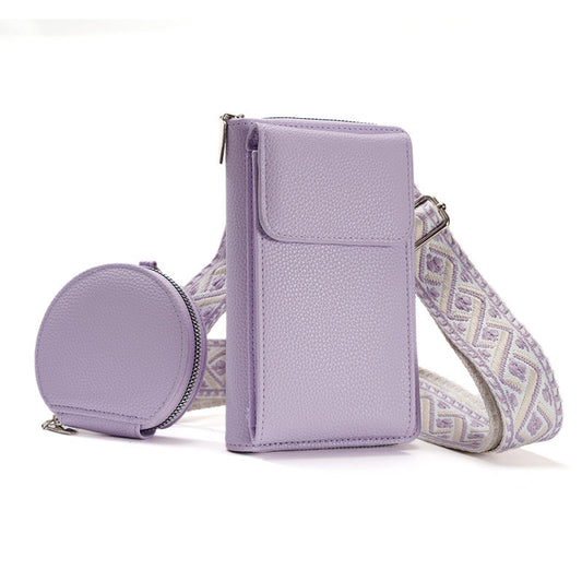 Women's Hand- Bag With Wide Straps With Coin Bag