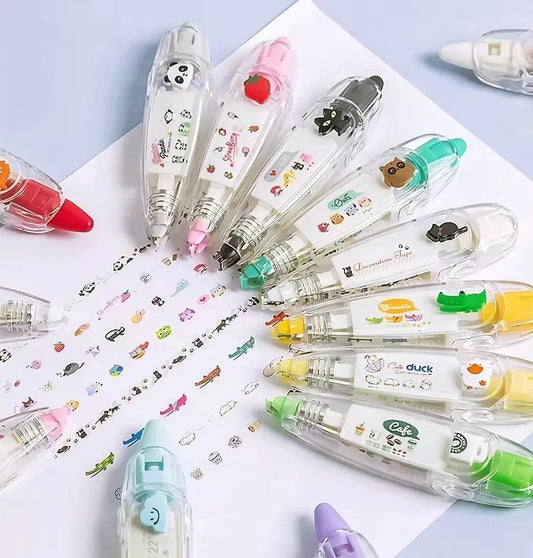 DIY Cute Animals Press Type Decorative Pen