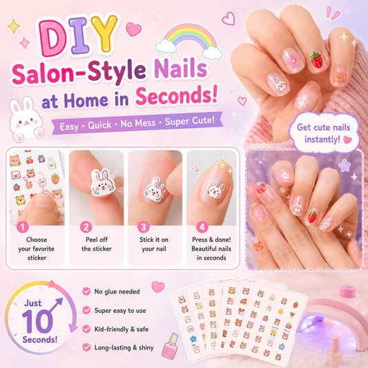 Glow In Dark Nail Stickers For Children